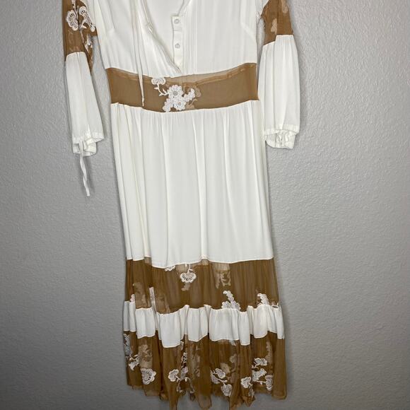 For Love and Lemons White Lace Eva Midi Dress XS - Picture 9 of 12